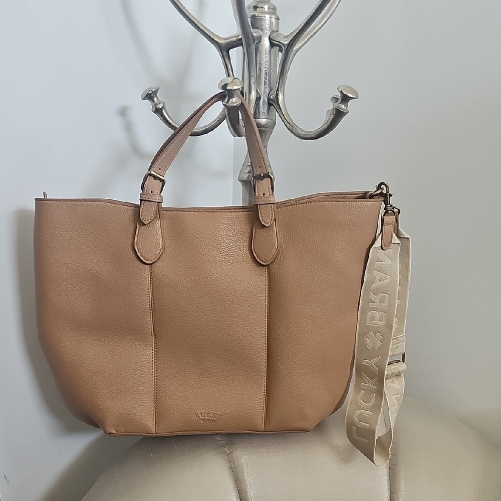 Lucky Brand Tan Leather Tote Bag